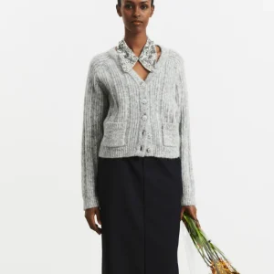 Grå Vanora Custommade Strik Cardigan
