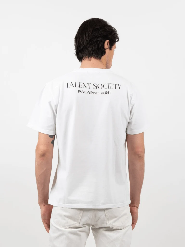 Hvid Palapse Talent Society Herre T-Shirt - Billede 3